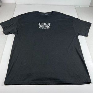 VTG ODM Rollin Hard Shirt Adult Extra Large Black Chevy La Bombita Chicano Tee